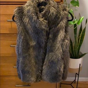 Banana Republic Faux Fur Vest